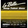 L-760FGS-B La Bella Deep Talkin' Bass string set electric 5-string bass, gold flats, 045-065-085-105-128 long scale