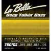 L-760FGS La Bella Deep Talkin' Bass string set electric bass, gold flats, 045-065-085-105 long scale