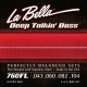 L-760FL La Bella Deep Talkin' Bass string set electric bass, stainless steel flatwound, light, 043-060-082-104 longscale