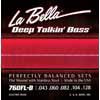 L-760FLB La Bella Deep Talkin' Bass string set electric bass, stainless steel flatwound, light, 043-060-082-104-128