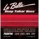 L-760FM La Bella Deep Talkin' Bass string set electric bass, stainless steel flatwound, medium, 049-069-089-109
