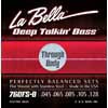 L-760FS-BTB La Bella Deep Talkin' Bass string set electric 5-string bass, stainless steel flatwound, 045-065-085-105-128. tru-body