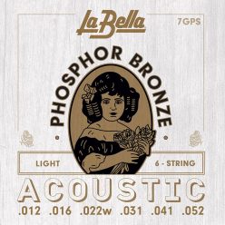   L-7GPS La Bella  string set acoustic light, 012-016-022w-031-041-052