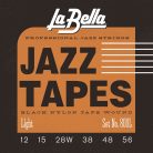 L-800L La Bella Nylon Tape Wound Electrics string set electric, light, 012-015-028-038-048-056, extra E+B