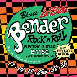   L-B1150 La Bella Bender string set electric, nickel wound, medium, 011-014-018-028w-038-050