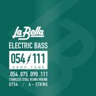 L-DT54 La Bella Drop Tune Series string set electric bass, for extra low tuning, 054-075-090-111