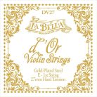 L-DV27 La Bella  d'Or Violin String E-1, gold plated steel, 0.27mm, hard