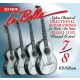 L-FG178 La Bella Fractional Series string set classic, clear nylon trebles & silverplated basses, extra G-3 (wound), 7/8 scale