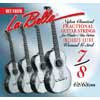 L-FG178 La Bella Fractional Series string set classic, clear nylon trebles & silverplated basses, extra G-3 (wound), 7/8 scale