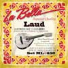 L-ML450 La Bella World Folk string set laud, plain steel & silverplated wound, loop ends