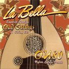 L-OU80 La Bella World Folk string set oud, clear nylon & silverplated wound, 022-022 028-028 025W-025W 030W-030W 034W-034W 042