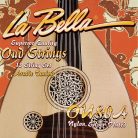 L-OU80A La Bella World Folk string set oud Arabic tuning, silverplated wound nylon, 2x022-2x023W-2x027-2x034W-2x031-2x033W