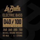 L-RX-N4A La Bella RX Series string set electric bass, nickel round wound, 040-060-080-100