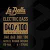 L-RX-N4A La Bella RX Series string set electric bass, nickel round wound, 040-060-080-100