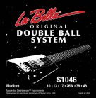 L-S1046 La Bella Double Ball End System string set electric, for Steinberger, double ball ends, regular, 010-013-017-026-036-046