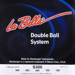   L-S300 La Bella Double Ball End System string set electric 5-string bass, for Steinberger, standard, 045-065-085-105-128