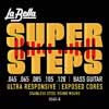 L-SS-45B La Bella Super Steps string set electric 5-string bass, stainless steel roundwound, light, 045-065-085-105-128