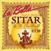 L-ST30 La Bella World Folk string set sitar, plain steel & plain golden alloy, 012-016-009-014G-028G-11x008