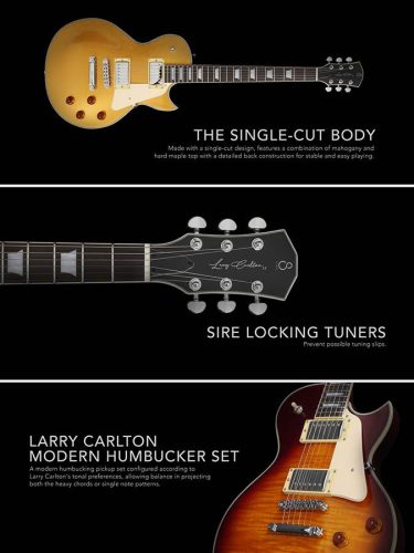 L7L/WH Sire Guitars L Series Larry Carlton lefty electric guitar L-style white