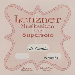  LAG-C5 Lenzner  C-5 string for alto viola da gamba, gut-silver, scale: 52 cm.