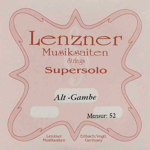 LAG-C5 Lenzner  C-5 string for alto viola da gamba, gut-silver, scale: 52 cm.