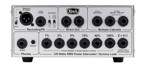 LB120II/4 Koch  120W power attenuator "Loadbox II", with DI and cab sim, 4 ohms