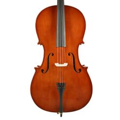   LC-1012 Leonardo Elementary series cello outfit 1/2, laminated, nitro varnish, blackened hardwood fittings, bag and bow