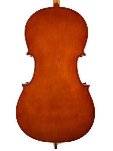 Leonardo LC-1012 Cello-Set 1/2 – Elementary Series, Laminierter Korpus, Nitrolack, Schwarz gehärtete Hölzer, Tasche und Bogen
