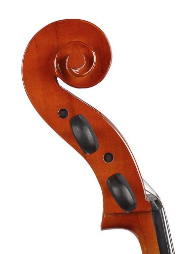 Leonardo LC-1012 Cello-Set 1/2 – Elementary Series, Laminierter Korpus, Nitrolack, Schwarz gehärtete Hölzer, Tasche und Bogen