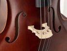 LC-1312 Leonardo Elementary series cello outfit 1/2, laminated with flamed back & sides, ebony fittings, bag and bow