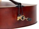 LC-1312 Leonardo Elementary series cello outfit 1/2, laminated with flamed back & sides, ebony fittings, bag and bow