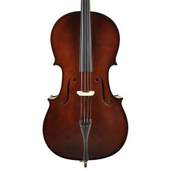   LC-2010 Leonardo Elementary series cello outfit 1/10 (49cm body), all solid, nitro varnish, ebony fittings, bag and bow