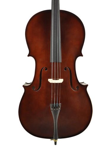 LC-2010 Leonardo Elementary series cello outfit 1/10 (49cm body), all solid, nitro varnish, ebony fittings, bag and bow