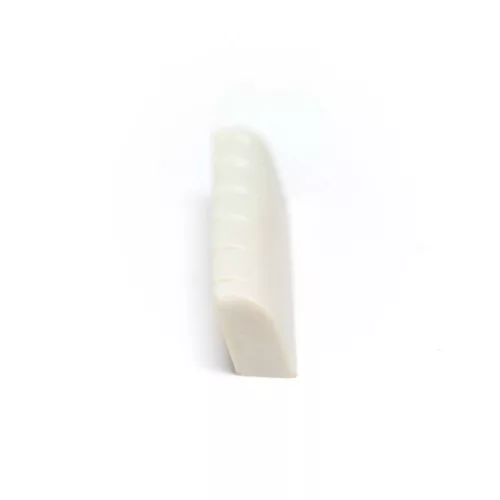 LC-M600-10 Graph Tech NuBone 10-pack acoustic guitar nuts (Martin), angled bottom, slotted