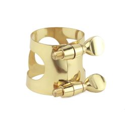   LIG-AS-GD Stewart Ellis  ligature for alto saxophone, gold lacquer, for plastic mouthpiece