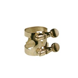   LIG-SP-GD Stewart Ellis  ligature for soprano saxophone, gold lacquer, for plastic mouthpiece