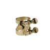 LIG-SP-GD Stewart Ellis  ligature for soprano saxophone, gold lacquer, for plastic mouthpiece