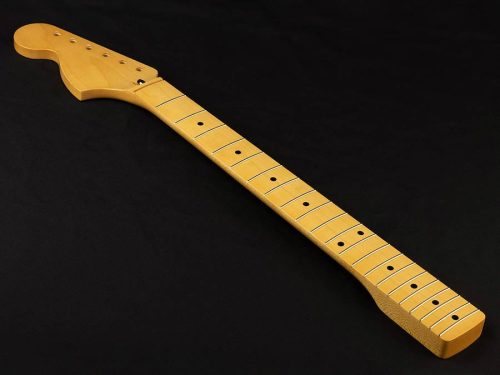 LMFL Allparts  large headstock Stratocaster® neck, left handed, maple, 7,25", 21 tall frets, polyurethane finish