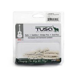   LQ-1204-10 Graph Tech TUSQ 10-pack electric bass nuts (Fender Precision Bass), curved bottom, slotted