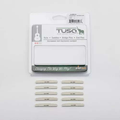 LQ-5010-10 Graph Tech TUSQ 10-pack electric guitar nuts (Fender), flat bottom, slotted
