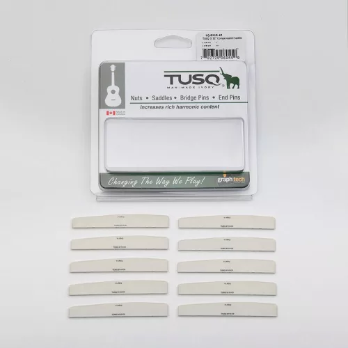 LQ-9110-10 Graph Tech TUSQ 10-pack compensated acoustic guitar saddles, 2.6mm thickness