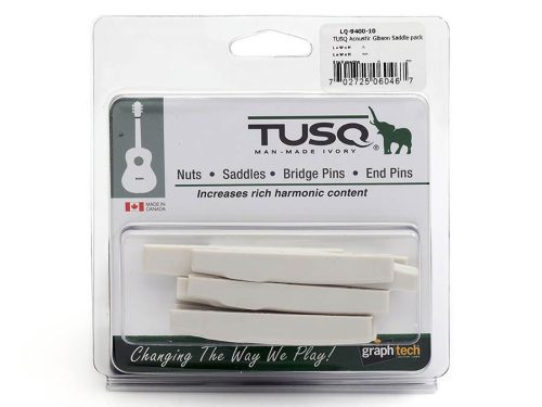 LQ-9400-10 Graph Tech TUSQ 10-pack of compensated acoustic guitar saddles, 3.30mm thickness