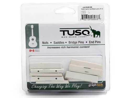 LQ-M100-10 Graph Tech TUSQ 10-pack Martin blank nuts, angled bottom