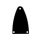 LRC-26-B Boston  truss rod cover, black, 2 ply, black - white