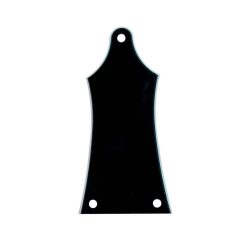   LRC-30-B Boston  truss rod cover, black, 2 ply, black - white