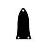 LRC-34-B Boston  truss rod cover, black, 2 ply, black - white