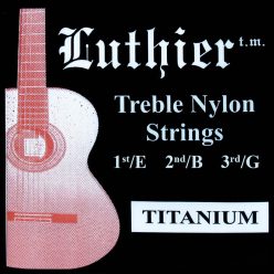   LT-123 Luthier  treble string set, E-1+B-2+G-3, titanium/ nylon