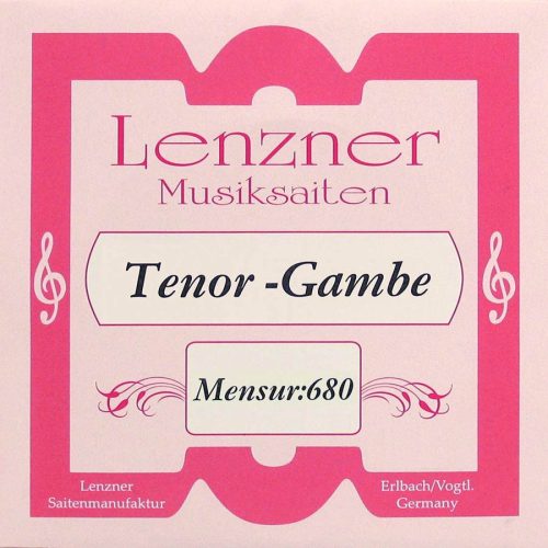 LTG-A7 Lenzner  A-7 string for tenor viola da gamba, gut-silver, scale: 68 cm.