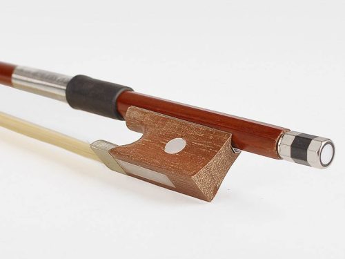 Leonardo LV-1034 Elementary Serie Geige Set 3/4 – laminiert, Nitrolack, schwarz lackiertes Ahornholz, Feinstimmer, Etui, Bogen, Kolophonium