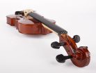 LV-1512 Leonardo Elementary series violin outfit 1/2, all solid, nitro varnish, blackened hardwood fittings, finetuner tailpiece, case